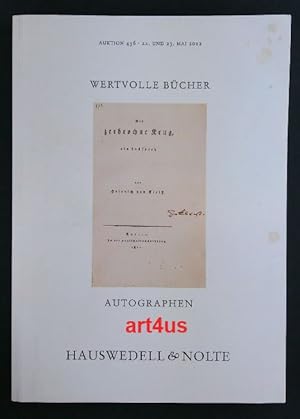 Bild des Verkufers fr Hauswedell & Nolte : Auktion 436. Wertvolle Bcher zum Verkauf von art4us - Antiquariat