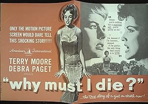 Seller image for Why Must I Die? Pressbook 1960 Terry Moore, Debra Paget for sale by AcornBooksNH