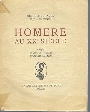 Homère Au XX ° Siècle,