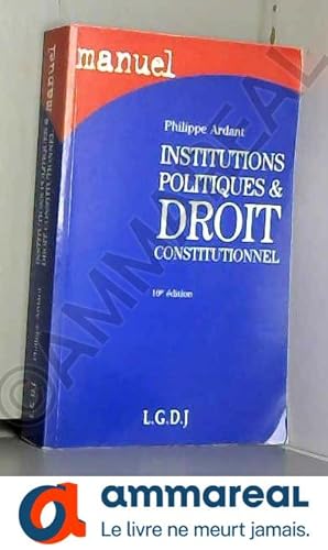 Bild des Verkufers fr Institutions politiques et droit constitutionnel (1Cdrom) zum Verkauf von Ammareal