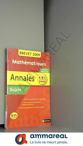 Seller image for ANNAL 09 ABC BREV SUJ MATH NC for sale by Ammareal