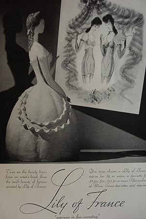 Imagen del vendedor de Ad for Lily of France Supreme in Fine Corseting a la venta por Hammonds Antiques & Books