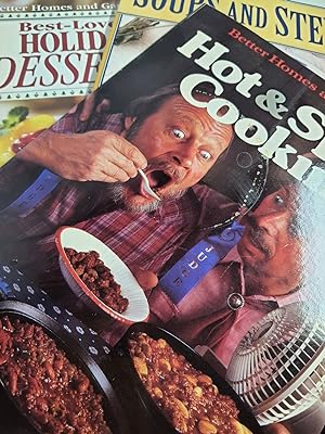 Imagen del vendedor de 3 Cookbooks: Holiday Desserts; Hot & Spicy Cooking; Soups & Stews a la venta por Hammonds Antiques & Books