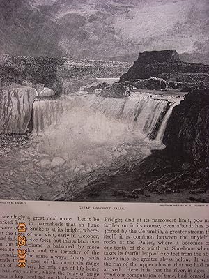 Image du vendeur pour Article: Shoshone Falls mis en vente par Hammonds Antiques & Books