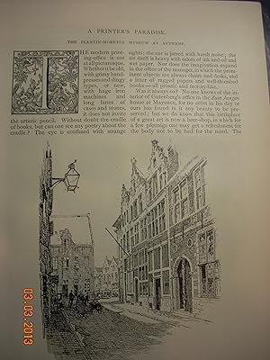 Image du vendeur pour Article: a Printers Paradise The Plantin-Moretus Museum At Antwerp mis en vente par Hammonds Antiques & Books