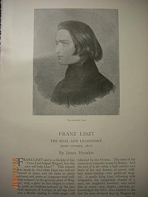 Bild des Verkufers fr Article: Franz Liszt The Real and the Legendary (Born October 1811) zum Verkauf von Hammonds Antiques & Books