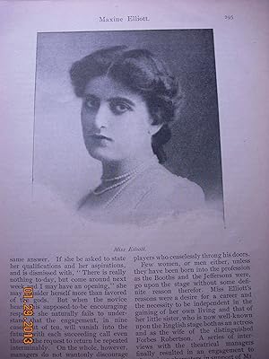 Seller image for Article: Maxine Elliott for sale by Hammonds Antiques & Books