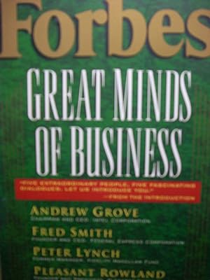 Image du vendeur pour Forbes Great Minds of Business mis en vente par Hammonds Antiques & Books