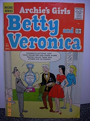 Image du vendeur pour Archie's Girls Betty and Veronica #84 mis en vente par Hammonds Antiques & Books