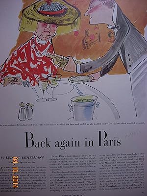 Seller image for Article: Back Again in Paris for sale by Hammonds Antiques & Books