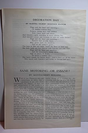 Image du vendeur pour Article: Sane Motorists--Or Insane? mis en vente par Hammonds Antiques & Books