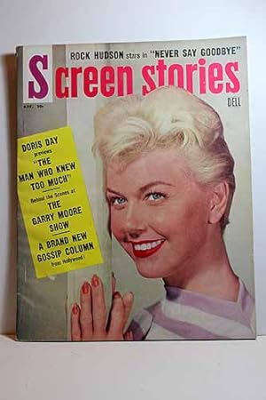 Seller image for Screen Stories Magazine; April 1956; Doris Day, the MAN WHO KNEW TOO MUCH, Doris Day Articles: the GARRY MOORE SHOW; Rock Hudson, NEVER SAY GOODBYE for sale by Hammonds Antiques & Books