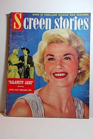 Seller image for Screen Stories Magazine; December 1953; CALAMITY JANE, Doris Day on Cover Articles: KISS ME KATE, Kathryn Grayson, Howard Keel; the BIG HEAT, Glenn Ford, Gloria Grahame for sale by Hammonds Antiques & Books