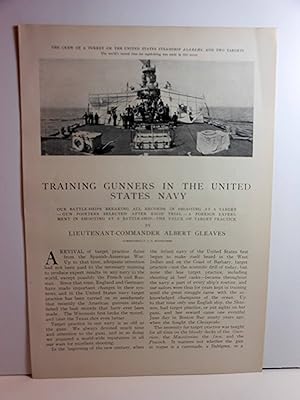 Image du vendeur pour Article: Training Gunners in the United States Navy "Our Battleships Breaking all Records in Shooting At a Target." mis en vente par Hammonds Antiques & Books