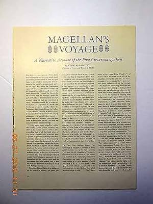 Seller image for Article: Magellan's Voyage "A Narrative Account of the First Circumnavigation" for sale by Hammonds Antiques & Books