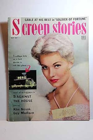 Seller image for Screen Stories Magazine, May 1955, FIVE AGAINST the HOUSE, Kim Novak on Cover Articles: MARTY, Ernest Borgnine, Betsy Blair; TIGHT SPOT, Ginger Rogers, Edward G. Robinson for sale by Hammonds Antiques & Books