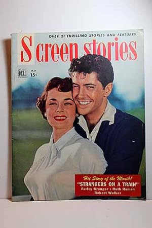 Seller image for Screen Stories Magazine May 1951 STRANGERS on a TRAIN, Ruth Roman, Farley Granger on Cover Articles: when I GROW UP, Robert Preston, Martha Scott; APPOINTMENT with DANGER, Alan Ladd, Phyllis Calvert for sale by Hammonds Antiques & Books