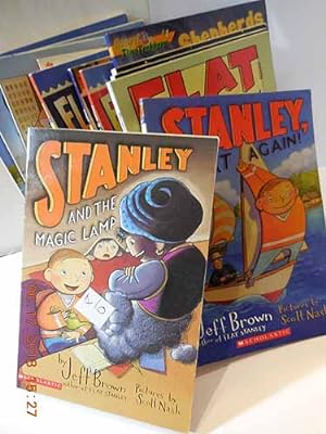 Seller image for A Collection of Nine STANLEY Books Including: Flat Stanley; Stanley in Space; the Mount Rushmore Calamity; the Great Egyptian Grave Robbery; the Intrepid Canadian Expedition; Stanley & the Magic Lamp; Stanley Flat Again; Invisible Stanley; Stanleys Christmas Adventure for sale by Hammonds Antiques & Books