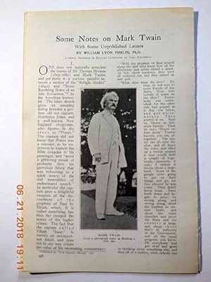 Seller image for Articles (2) : 1. Some Notes on Mark Twain with Some Unpublished Letters; 2. Fishing in Newfoundland for sale by Hammonds Antiques & Books