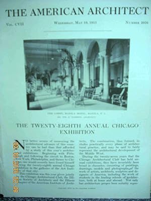 Seller image for Article: the Twenty-Eighth Annual Chicago Exhibition Among Illustrations: the Lobby, Manila Hotel, Manila, P. I. William E. Parsons, Architect for sale by Hammonds Antiques & Books