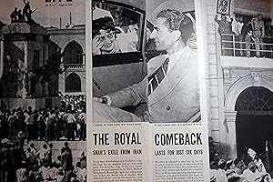 Seller image for Article: the Royal Comeback "Shah's Exile from Iran Lasts for Just Six Days" for sale by Hammonds Antiques & Books