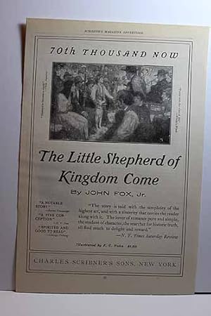 Seller image for Advertisement for "The Little Shepherd of Kingdom Come" by John Fox Jr. "70th Thousand Now" for sale by Hammonds Antiques & Books