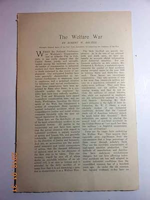 Seller image for Article: the Welfare War for sale by Hammonds Antiques & Books