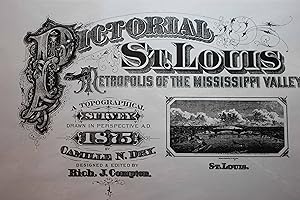 Seller image for Pictorial St. Louis: the Great Metropolis of the Mississippi Valley REPRINT A Topical Survey Drawn in Perspective A. D. 1875 for sale by Hammonds Antiques & Books