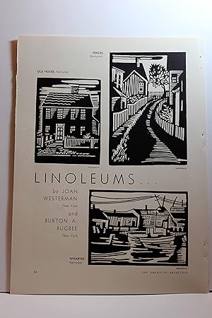 Seller image for Article: Linoleums Illustrations of Six Linoleum Prints for sale by Hammonds Antiques & Books