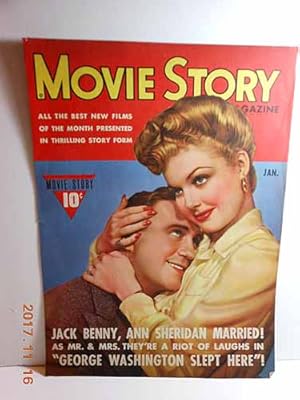 Immagine del venditore per Magazine Cover with Jack Benny, Ann Sheridan in GEORGE WASHINGTON SLEPT HERE venduto da Hammonds Antiques & Books