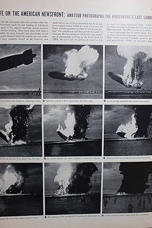 Seller image for Article: Amateur Photographs the Hindenburg's Last Landing for sale by Hammonds Antiques & Books