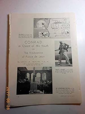 Imagen del vendedor de Article: Conrad in Quest of His Youth or the Vindication of Ponce De Leon a la venta por Hammonds Antiques & Books