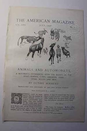 Seller image for Article: Animals and Automobiles: a Motorists Experiences with the Beasts of the Road - Horses, Cows, Chickens, Dogs, Geese, Mules --And Men With Illustrations by A. Poppini for sale by Hammonds Antiques & Books