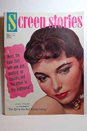 Seller image for Screen Stories Magazine, October 1955, the GIRL in the RED VELVET SWING, Joan Collins Articles: to HELL and BACK, Audie Murphy; MY SISTER EILEEN, Janet Leigh, Jack Lemmon; REBEL WTHOUT a CAUSE, James Dean for sale by Hammonds Antiques & Books