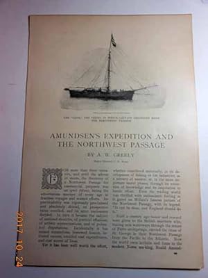 Seller image for Article: Amundsen's Expedition and the Northwest Passage for sale by Hammonds Antiques & Books