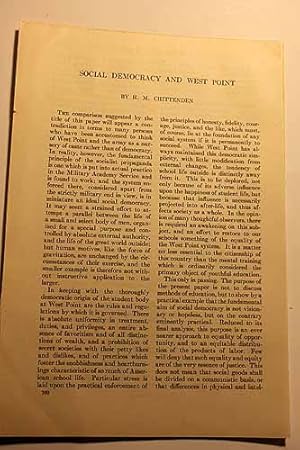 Seller image for Article: Social Democracy & West Point for sale by Hammonds Antiques & Books