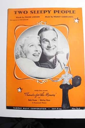 Seller image for Two Sleepy People with Bob Hope and Sirley Ross from THANKS for the MELODY for sale by Hammonds Antiques & Books