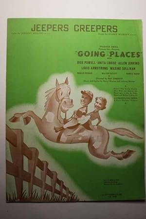 Image du vendeur pour Jeepers Creepers from Going Places With Dick Powell and Anita Louise mis en vente par Hammonds Antiques & Books
