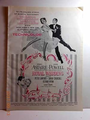 Immagine del venditore per Advertisement: Royal Wedding, Fred Astaire & Jane Powell venduto da Hammonds Antiques & Books