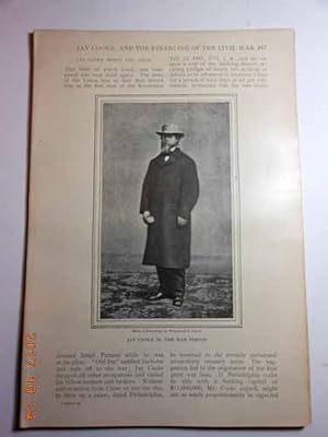 Seller image for Article: Jay Cooke, and the Financing of the Civil War and Jay Cooke, after the Civil War The Opening of the Great Northwest.author of Robert Morris, Patriot and Financier and Abraham Lincoln - 77 Pages, but it is Not Complete. for sale by Hammonds Antiques & Books