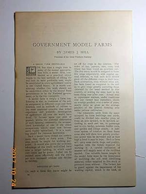 Seller image for Article: Government Model Farms for sale by Hammonds Antiques & Books