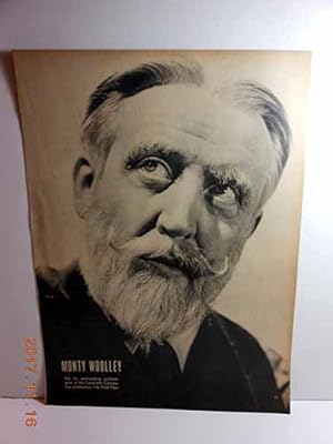 Immagine del venditore per Magazine Print of Monty Woolley venduto da Hammonds Antiques & Books