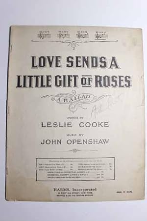 Seller image for Love Sends a Little Gift of Roses, a Ballad for sale by Hammonds Antiques & Books
