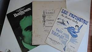 Seller image for Three Romantic Pieces for the Piano; Fur Elise by Beethoven, Automne by Chaminade and Les Patineurs by Waldteufel. for sale by Goldstone Rare Books