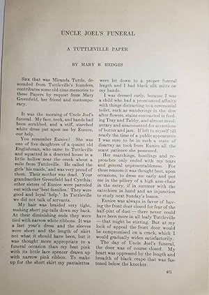 Imagen del vendedor de Article: Uncle Joe's Funeral - a Tuttleville Paper a la venta por Hammonds Antiques & Books