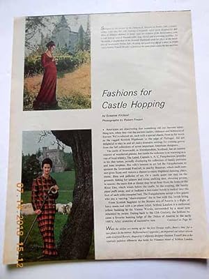 Seller image for Article: Fashions for Castle Hopping for sale by Hammonds Antiques & Books