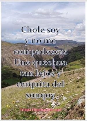 Chole soy y no me compadezcas. Une quechua tan lejos y cerquita del sonqoy.