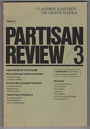 Imagen del vendedor de Partisan Review, Volume 47, Number 3 (XLVII; #3 1980) a la venta por Philip Smith, Bookseller