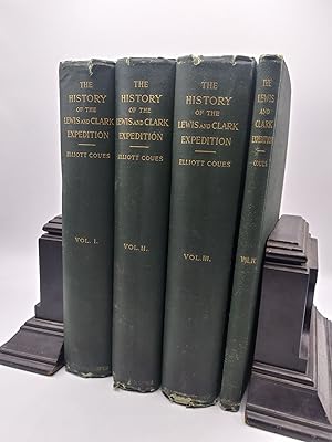 Imagen del vendedor de History of the Expedition under the Command of Lewis and Clark, To the Sources of the Missouri River, thence across the Rocky Mountains and down the Columbia River to the Pacific Ocean, performed during the Years 1804-5-6, by Order of the Government of the United States. Original Manuscript Journals and Field Notebooks of the Explorers, Together with A New Biographical and Bibliographical Introduction, New Maps and Other Illustrations, and a Complete Index- 4 volumes (Lewis and Clark's Expedition) a la venta por Ken Sanders Rare Books, ABAA