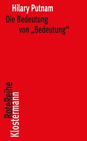 Immagine del venditore per Die Bedeutung Von Bedeutung -Language: german venduto da GreatBookPrices